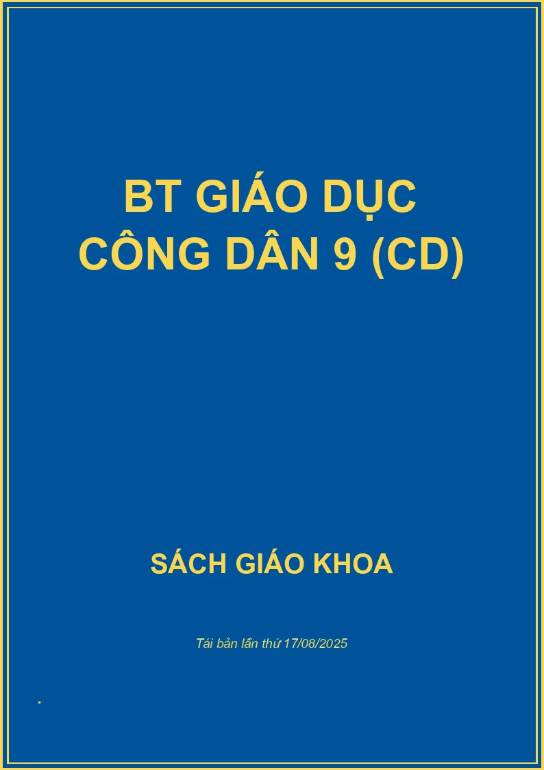 BT Giáo Dục Công Dân 9 (CD)