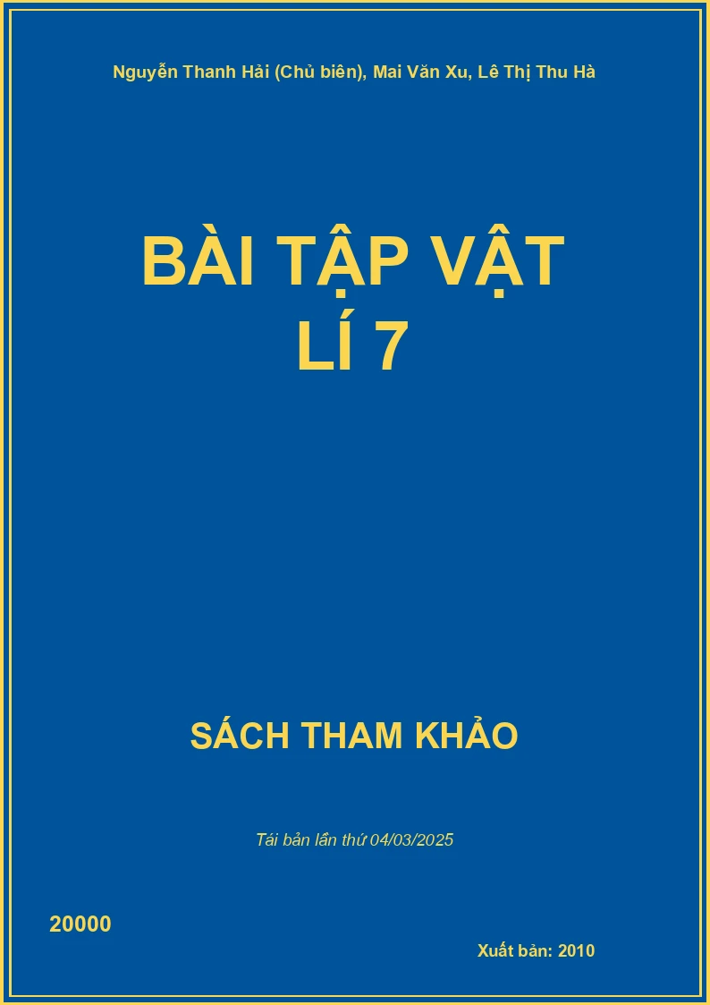 Bài Tập Vật Lí 7
