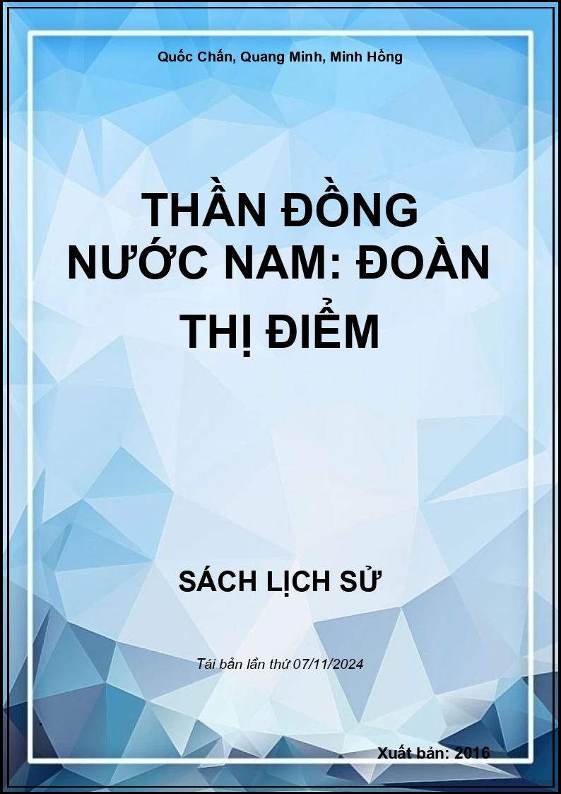 Thần Đồng Nước Nam: Đoàn Thị Điểm