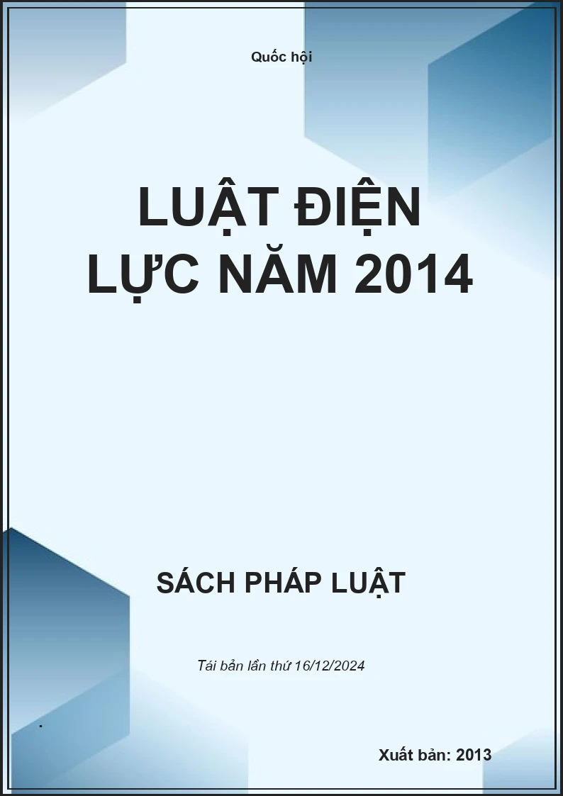 Luật Điện Lực Năm 2014