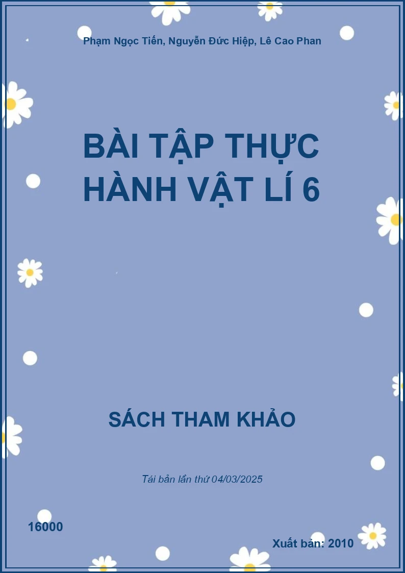 Bài Tập Thực Hành Vật Lí 6