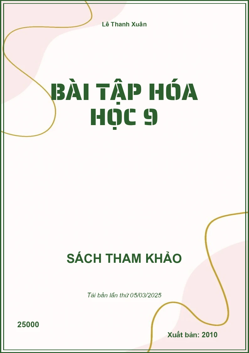 Bài Tập Hóa Học 9