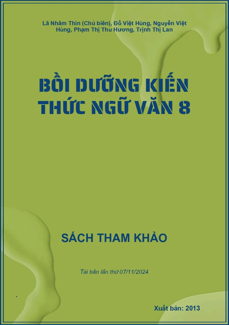 Bồi Dưỡng Kiến Thức Ngữ Văn 8