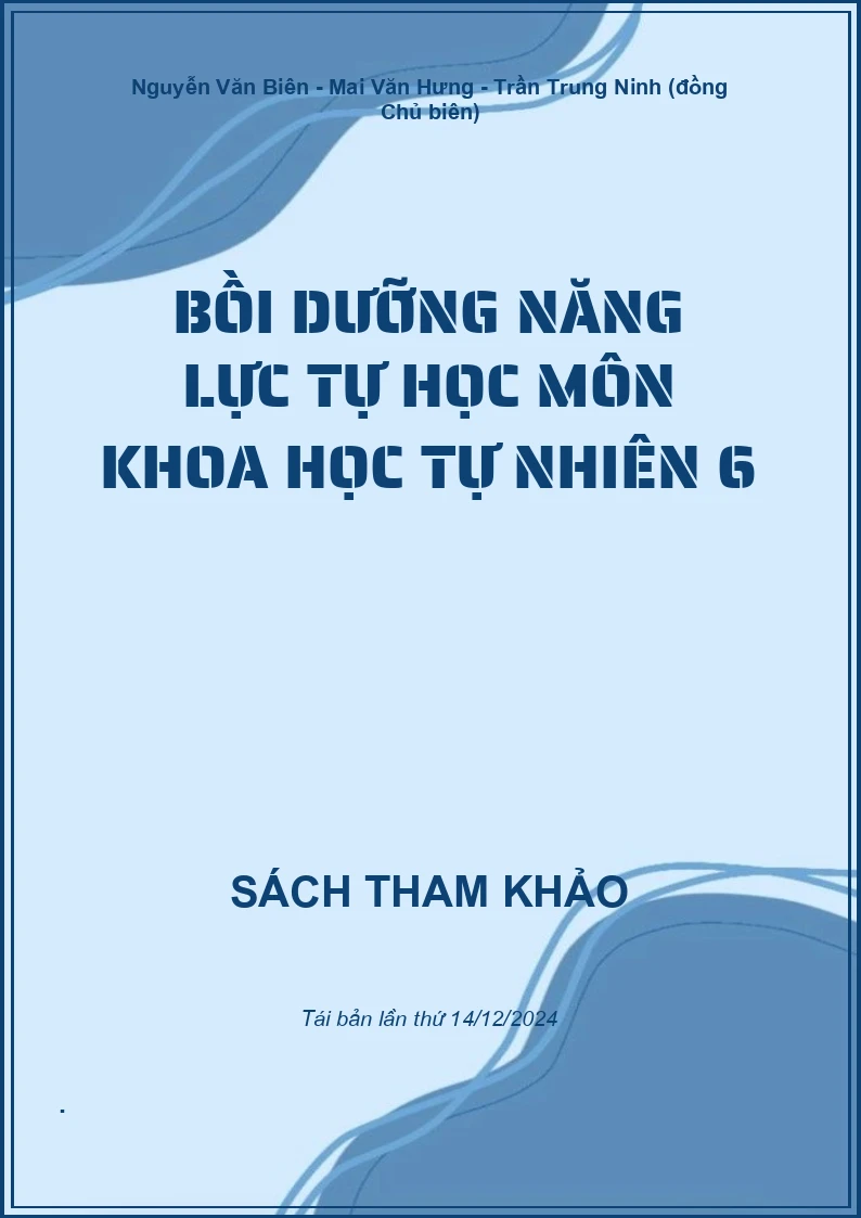 Bồi dưỡng năng lực tự học môn Khoa học tự nhiên 6