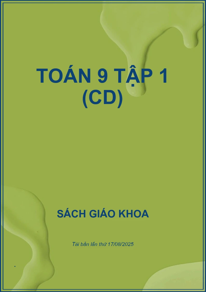Toán 9 tập 1 (CD)