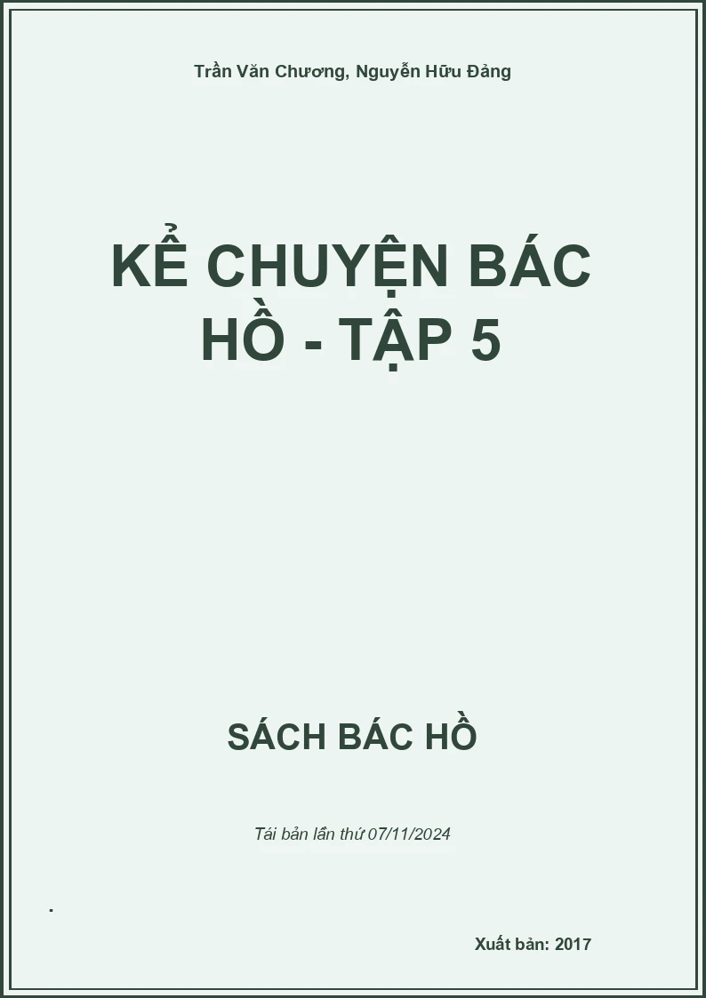 Kể Chuyện Bác Hồ - Tập 5