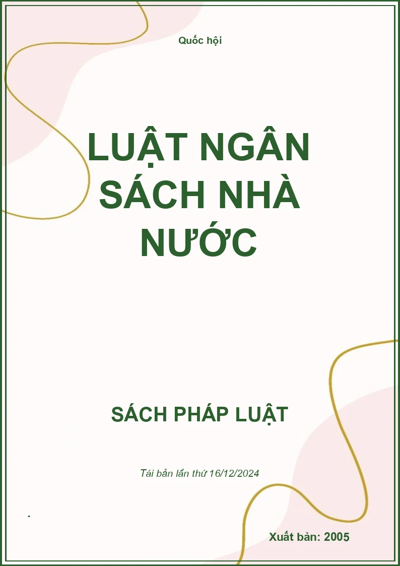 Luật Ngân Sách Nhà Nước
