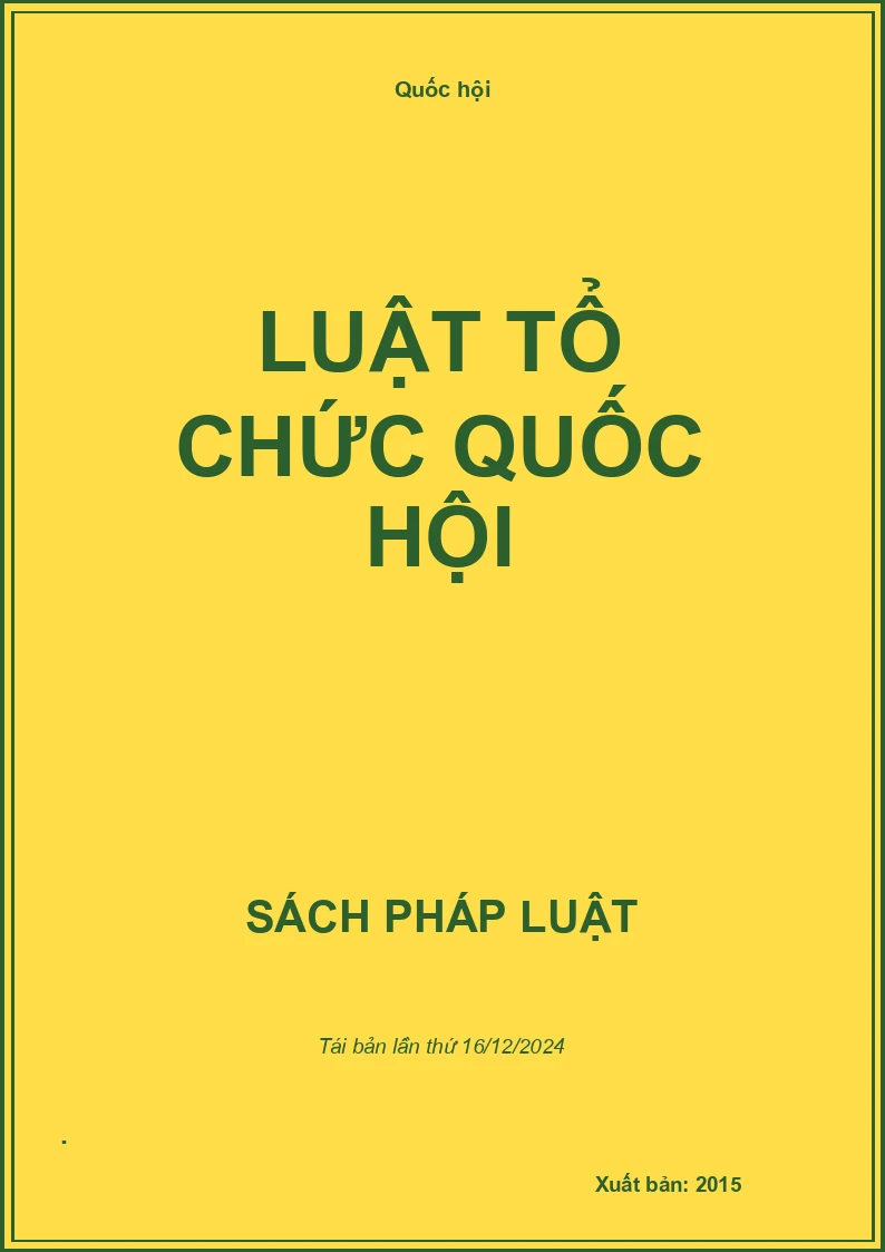 Luật Tổ Chức Quốc Hội