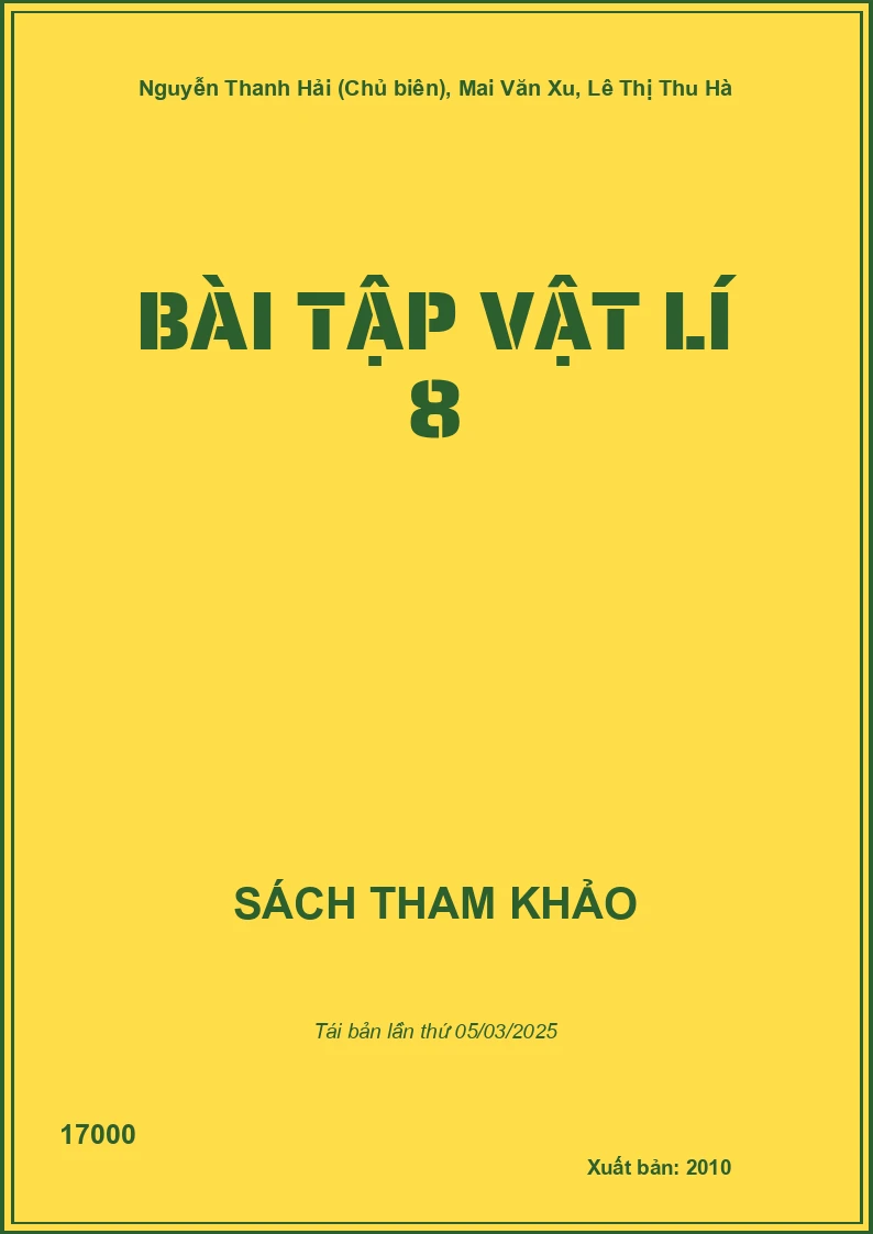 Bài Tập Vật Lí 8