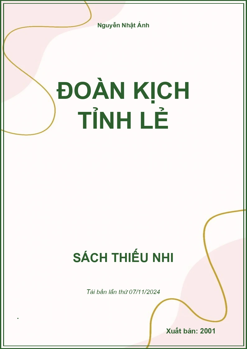 Đoàn Kịch Tỉnh Lẻ