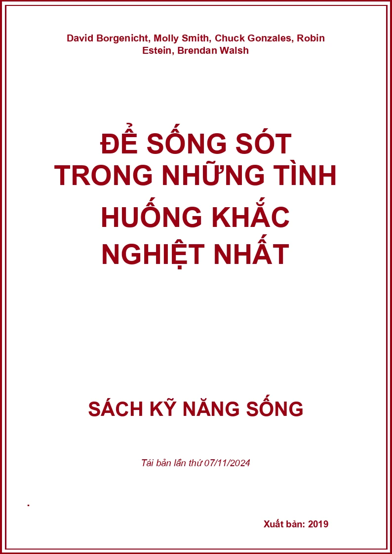 Để Sống Sót Trong Những Tình Huống Khắc Nghiệt Nhất