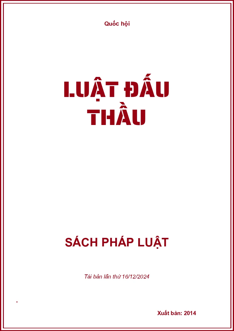 Luật Đấu Thầu