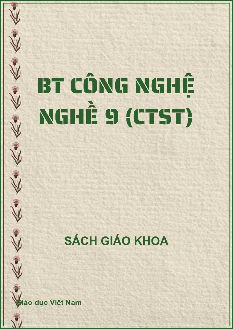 BT Công nghệ NGHỀ 9 (CTST)