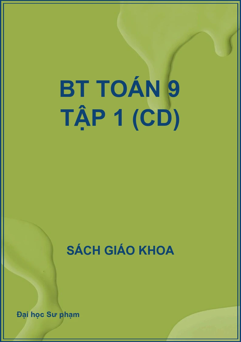 BT Toán 9 tập 1 (CD)