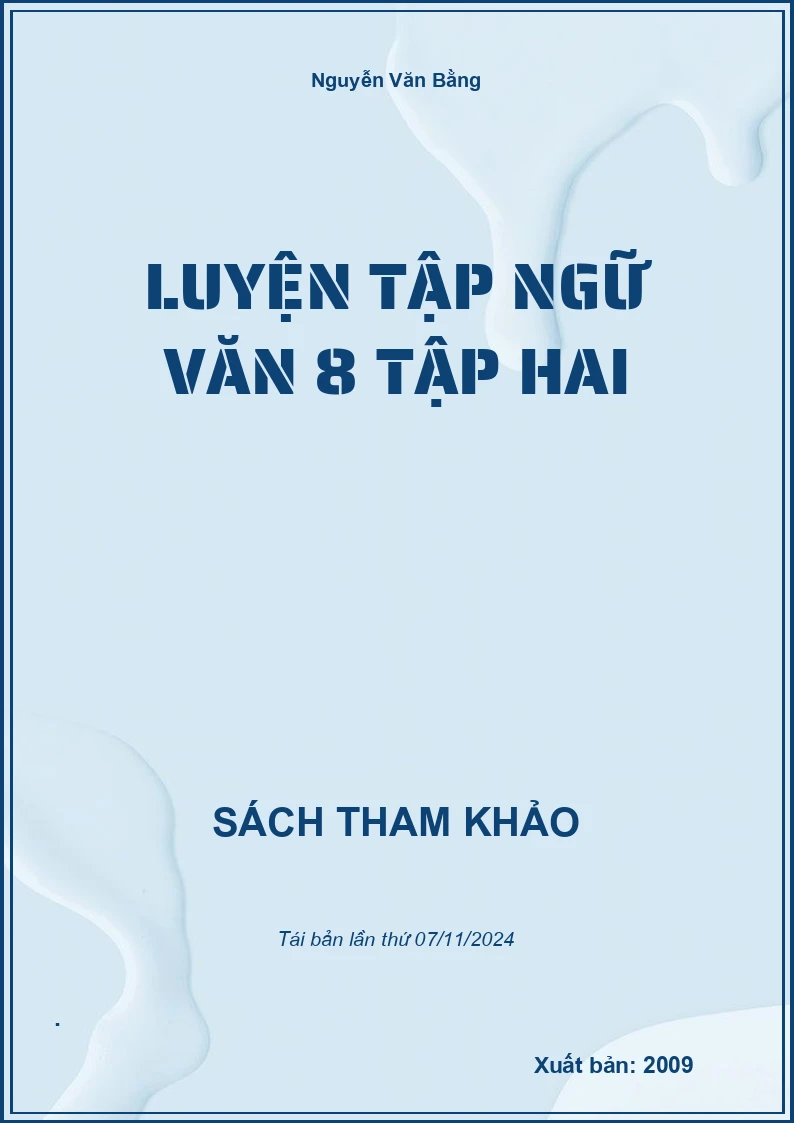 Luyện Tập Ngữ Văn 8 Tập Hai