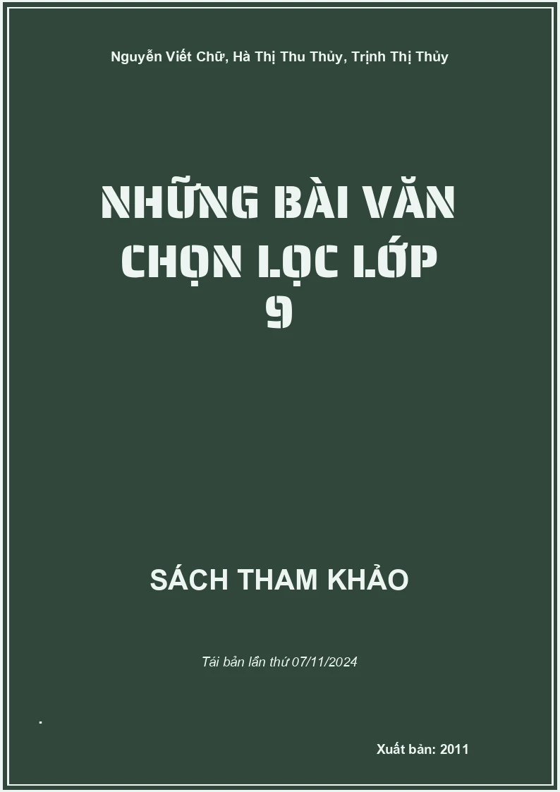 Những Bài Văn Chọn Lọc Lớp 9
