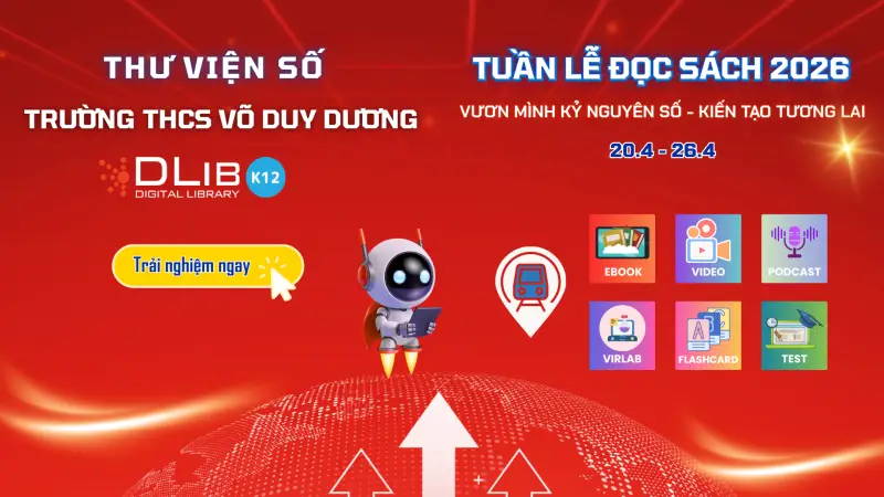 Chinh phục Tuần Lễ Đọc Sách 2026: “Vươn mình Kỷ nguyên số – Kiến tạo tương lai” với 6 trạm trải nghiệm hấp dẫn