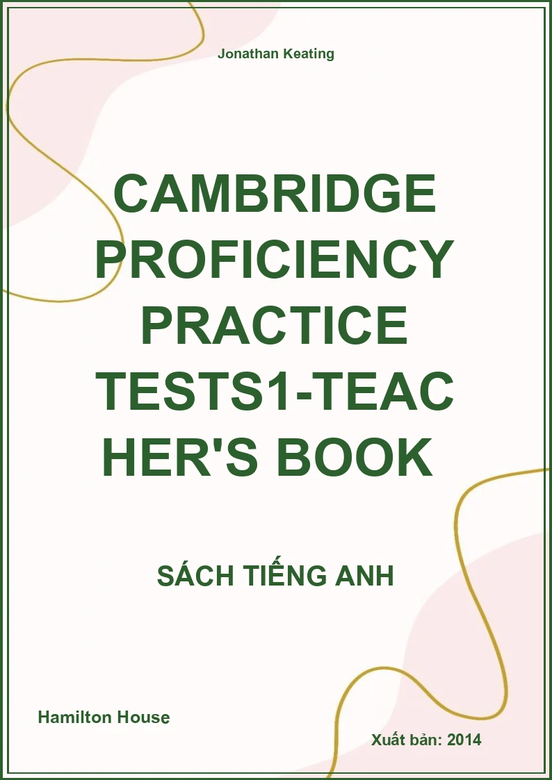 Cambridge Proficiency Practice Tests1-Teacher's Book