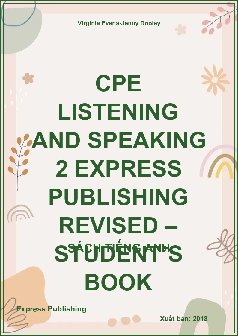 CPE Listening and Speaking 2 Express Publishing Revised – Student’s Book