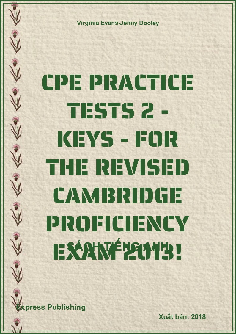 CPE Practice Tests 2 - Keys - For the Revised Cambridge Proficiency Exam 2013