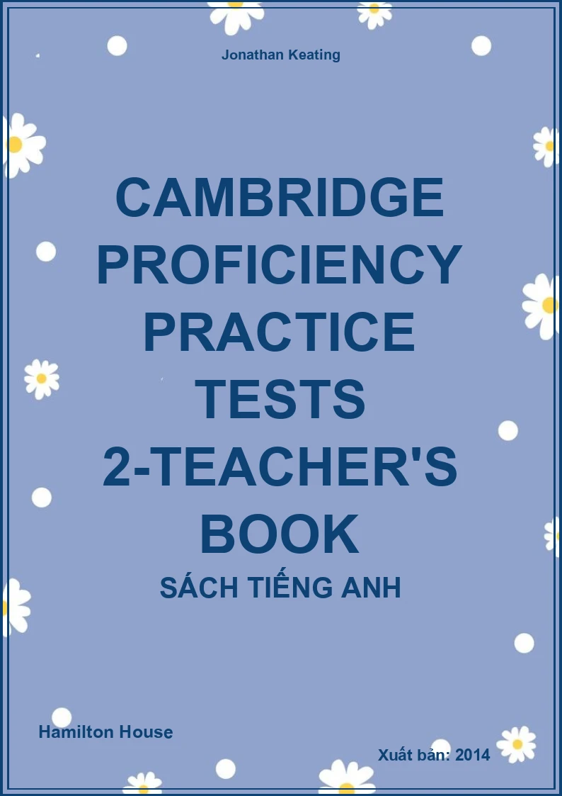 Cambridge Proficiency Practice Tests 2-Teacher's Book