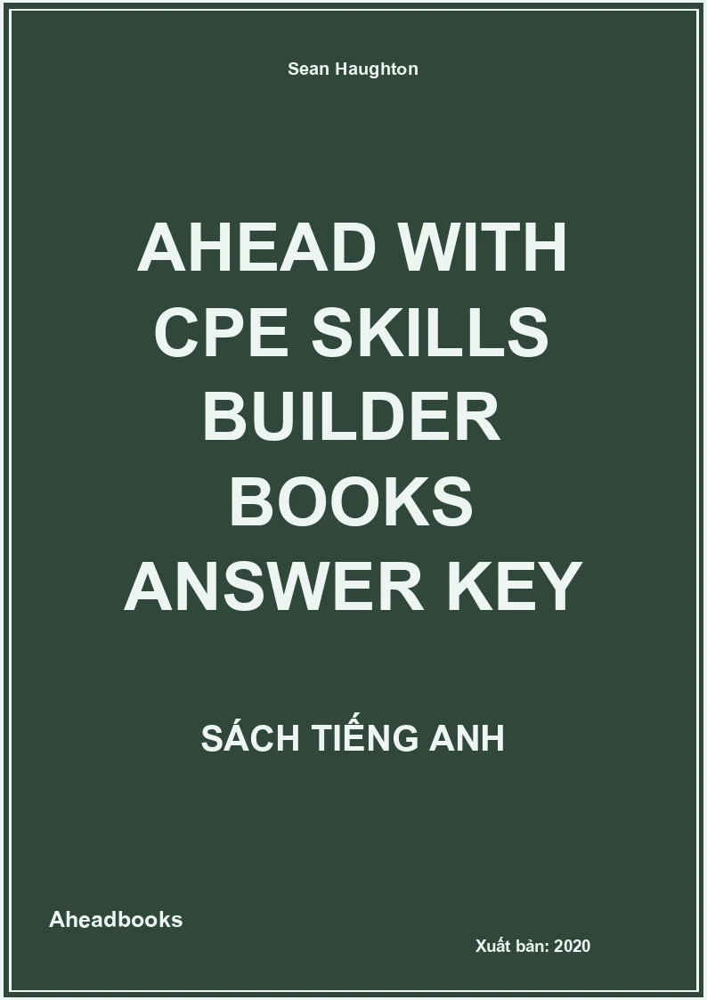 Ahead with CPE skills builder books answer key