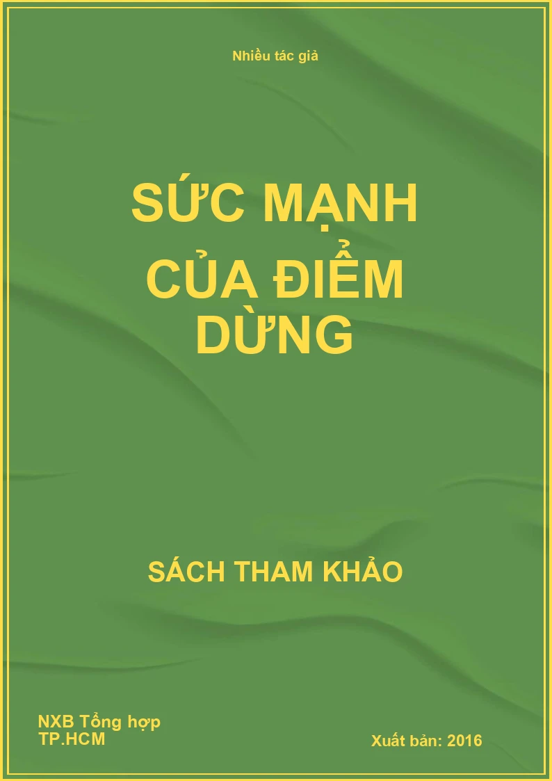 Sức mạnh của điểm dừng