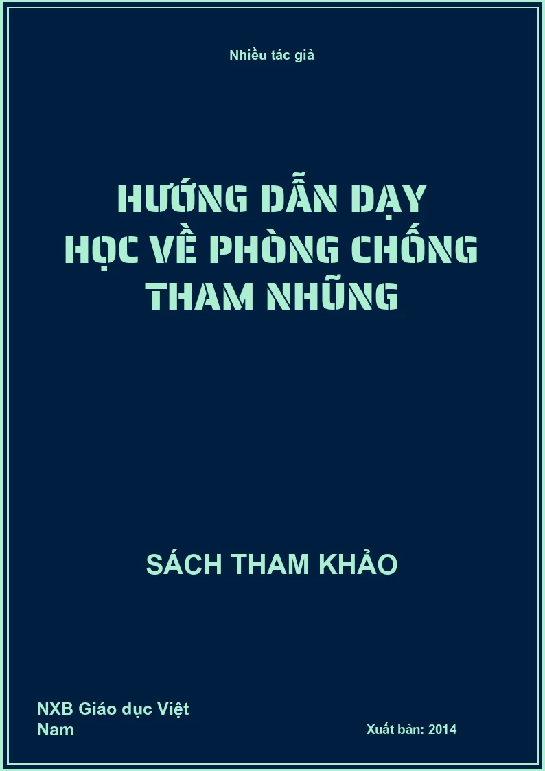 Hướng dẫn dạy học về phòng chống tham nhũng