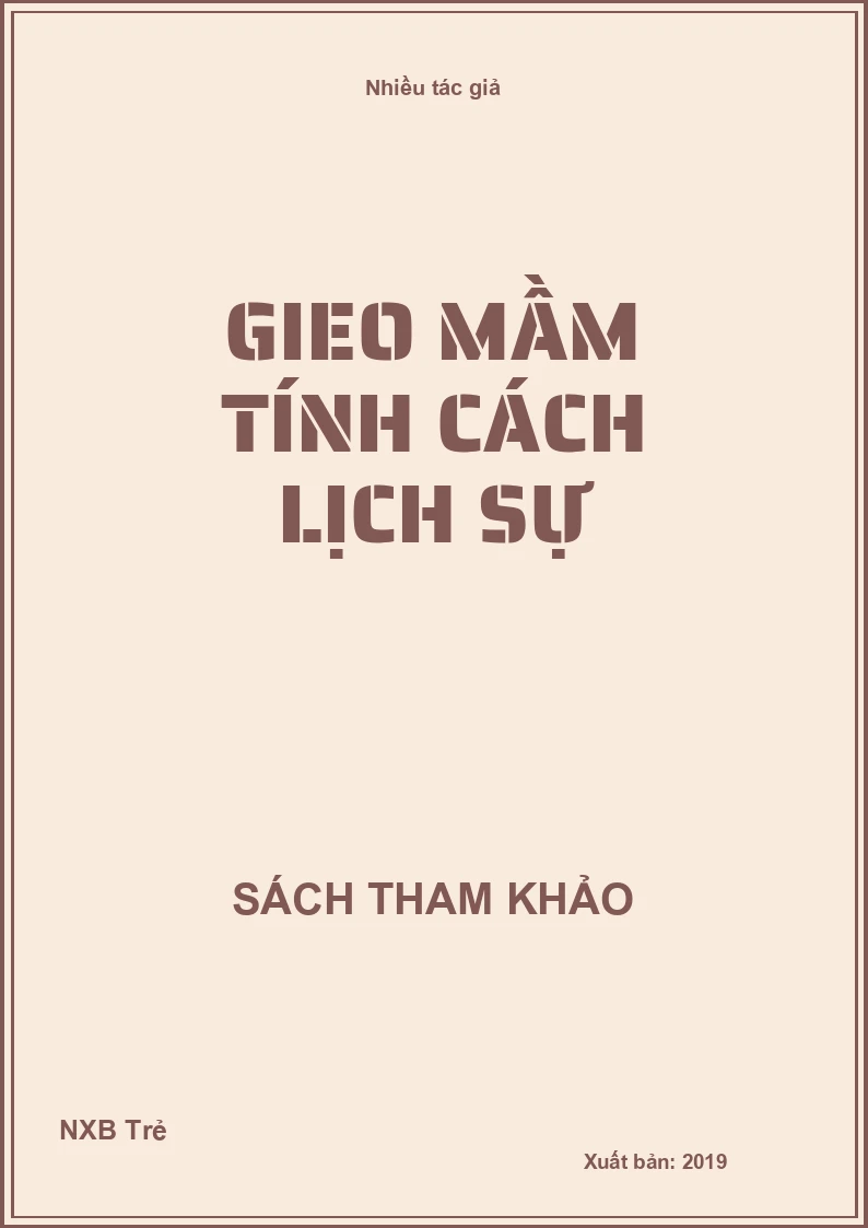 Gieo mầm tính cách Lịch sự