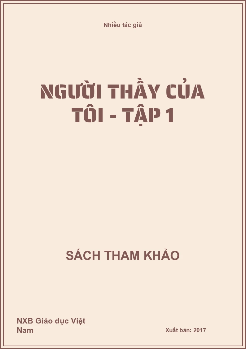 Người thầy của tôi - Tập 1