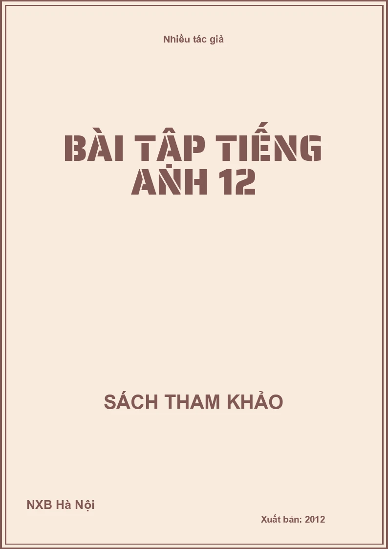 Bài tập tiếng anh 12