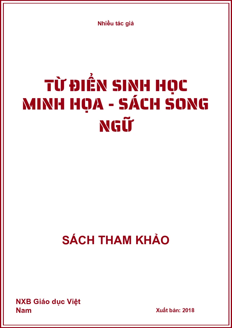 Từ điển SINH HỌC minh họa - sách song ngữ