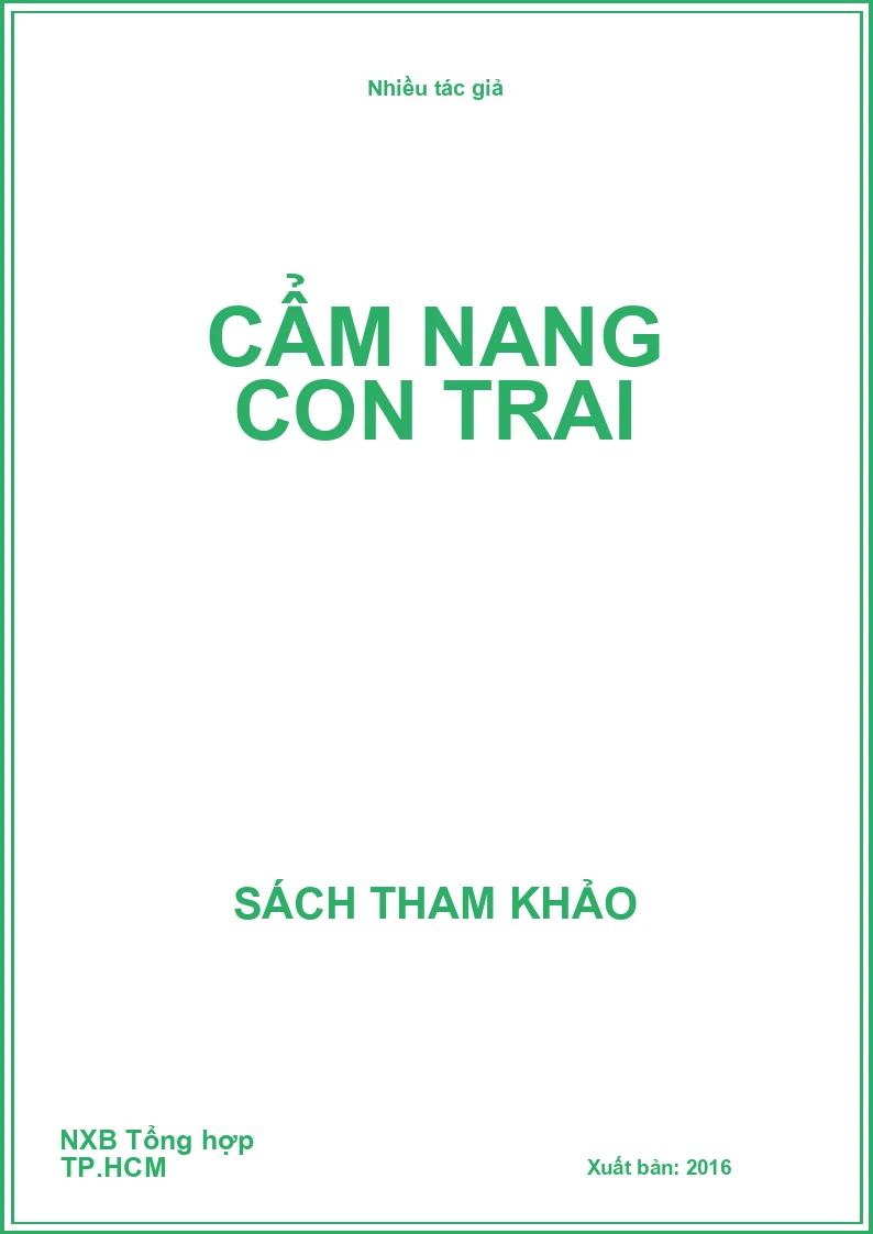 Cẩm nang con trai