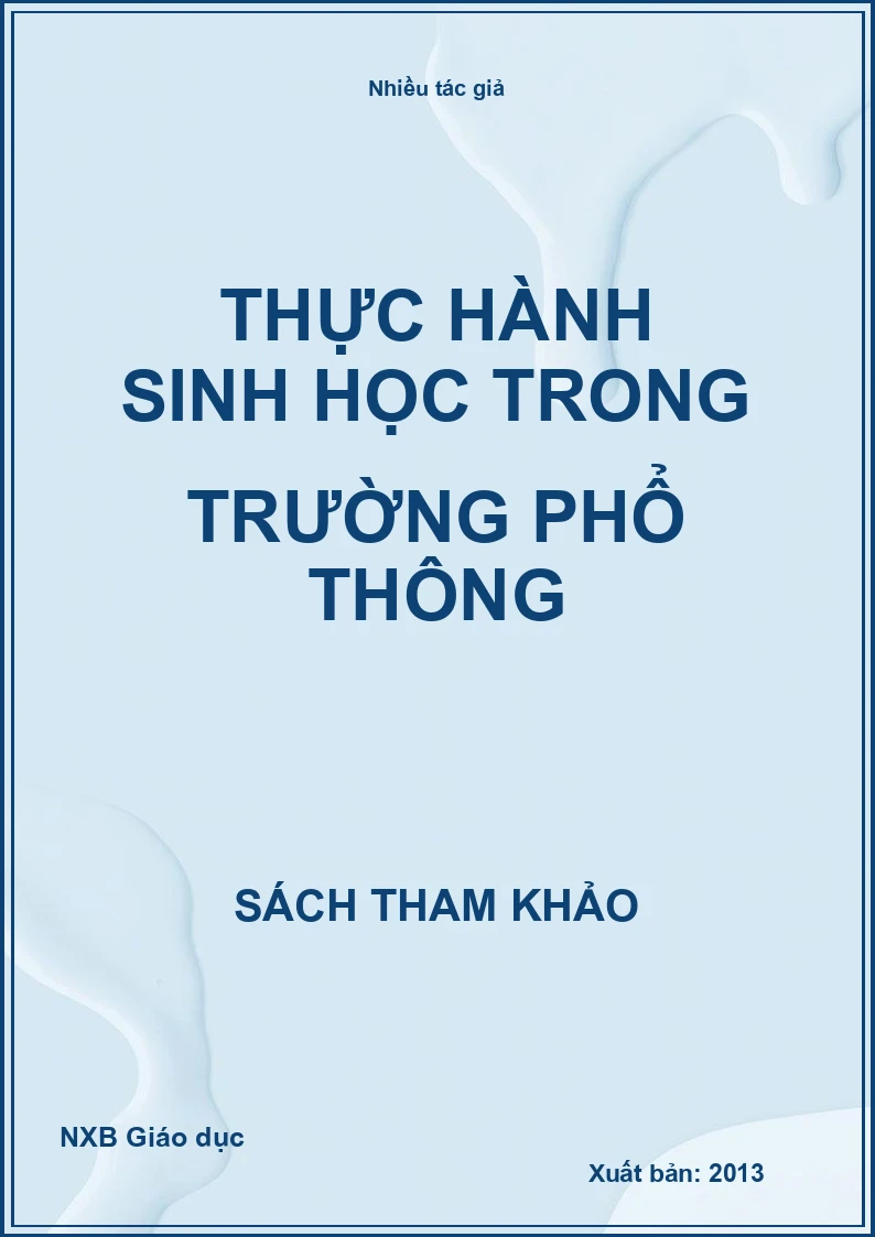 Thực hành sinh học trong trường phổ thông
