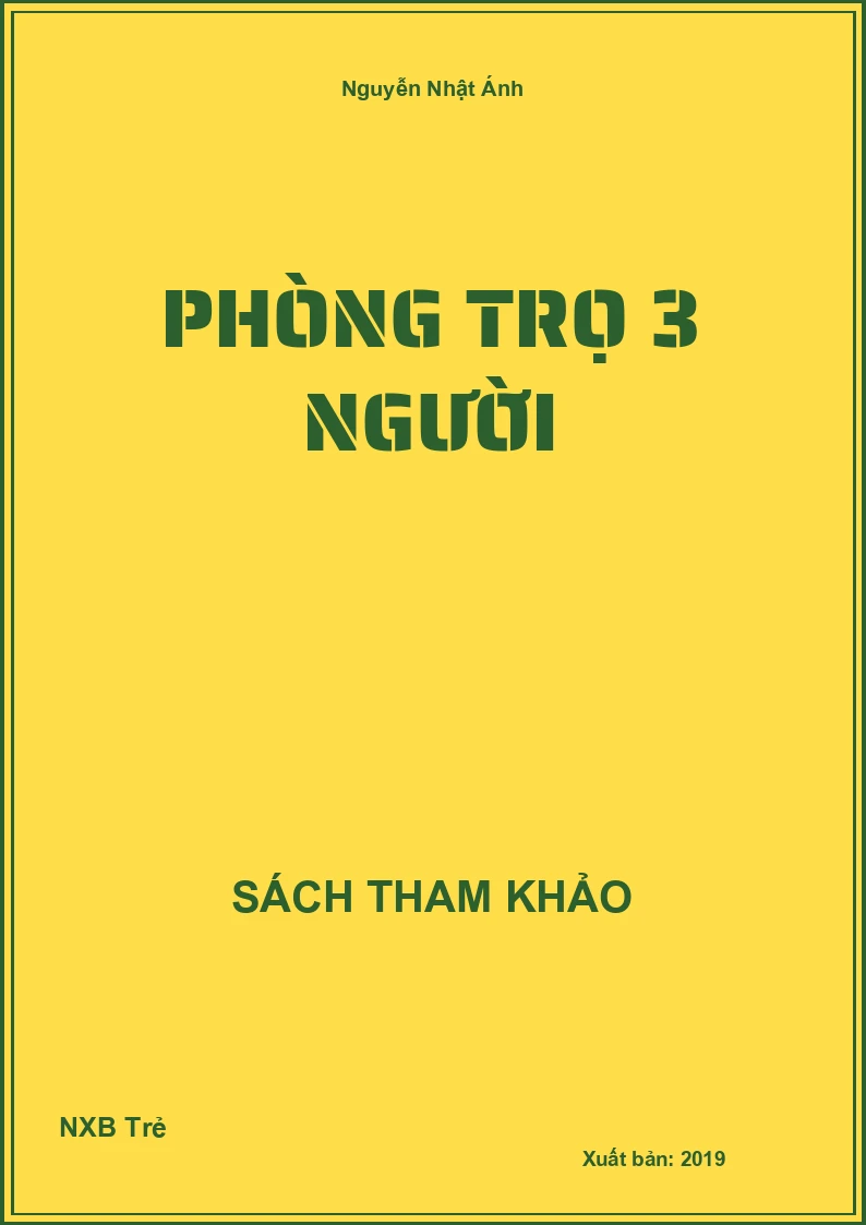 Phòng trọ 3 người
