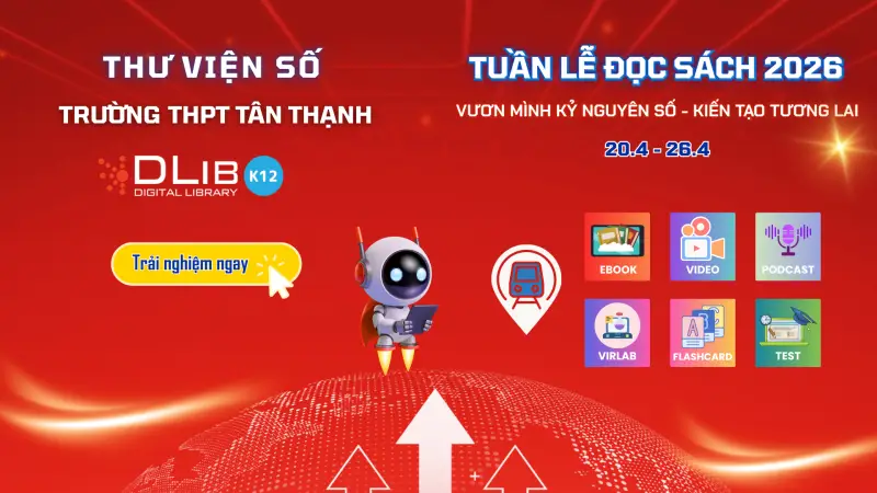 Chinh phục Tuần Lễ Đọc Sách 2026: “Vươn mình Kỷ nguyên số – Kiến tạo tương lai” với 6 trạm trải nghiệm hấp dẫn