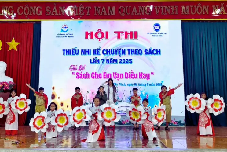 Hội thi “Thiếu nhi kể chuyện theo sách lần 7 năm 2025” ở tỉnh Tây Ninh