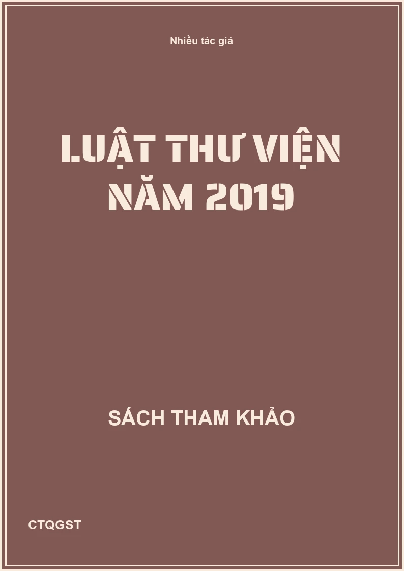 Luật thư viện năm 2019