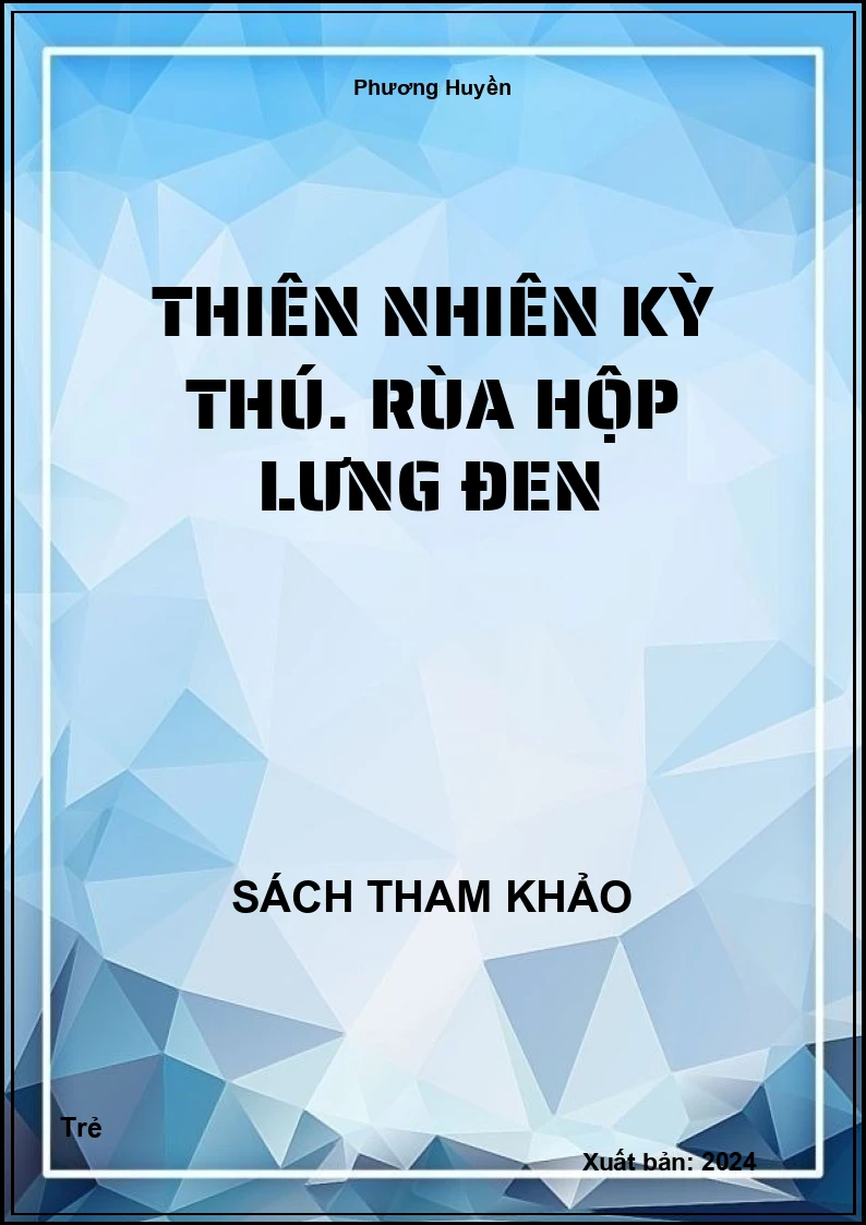 Thiên nhiên kỳ thú. Rùa hộp lưng đen
