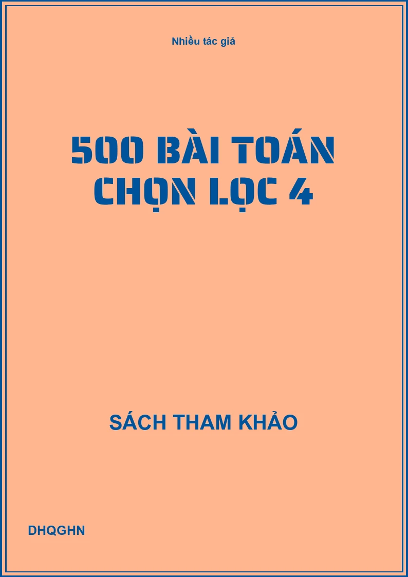 500 bài toán chọn lọc 4