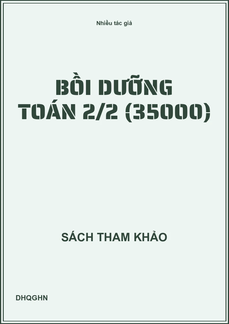 Bồi dưỡng Toán 2/2 (35000)