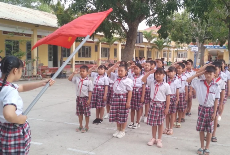 Hội thi nghi thức Đội cấp trường năm học 2023 - 2024