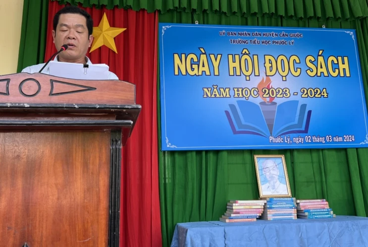 Ngày hội đọc sách của trường Tiểu học Phước Lý