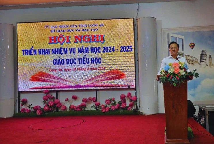 Sở GD&ĐT tỉnh Long An tổ chức Hội nghị triển khai nhiệm vụ năm học 2024 – 2025 đối với giáo dục Tiểu học
