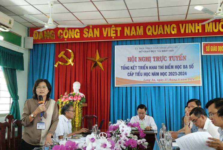 Hội nghị tổng kết triển khai thí điểm học bạ số cấp Tiểu học năm học 2023-2024