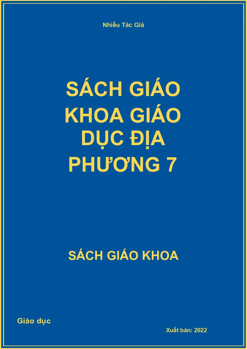 Sách Giáo Khoa Giáo Dục Địa Phương 7