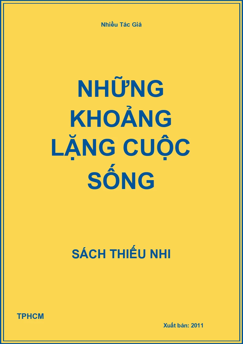 Những khoảng lặng cuộc sống