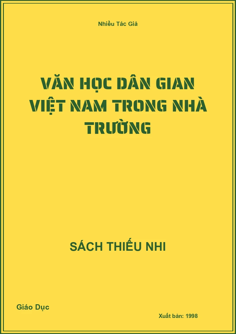 Văn học dân gian Việt Nam trong nhà trường