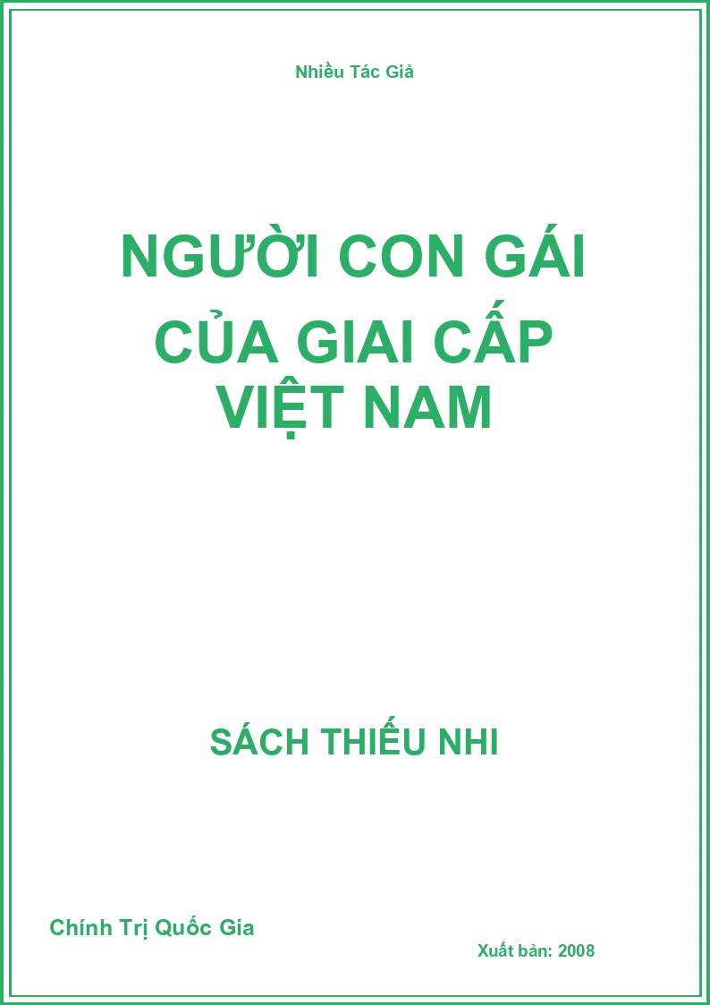 Người con gái của giai cấp Việt Nam