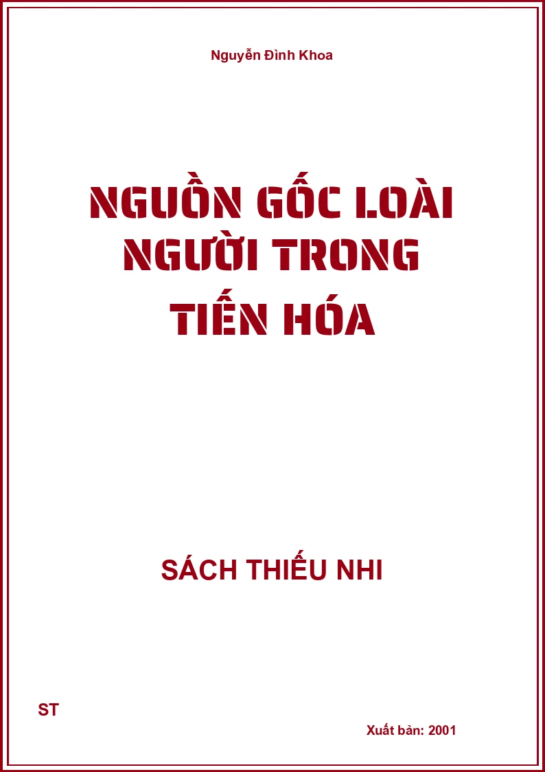 Nguồn gốc loài người trong tiến hóa